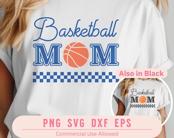 Camiseta de mamá de baloncesto SVG PNG, Baloncesto retro PNG, Camiseta de mamá de baloncesto PNG, Día del juego PNG, Camiseta de mamá retro, Cricut SVG, Día de la madre SVG