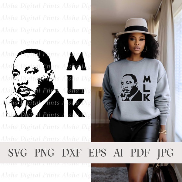 MLK day shirt SVG PNG, Martin Luther King png svg, martin luther king day, Cricut Cut Files, Black History Month png shirt, African American