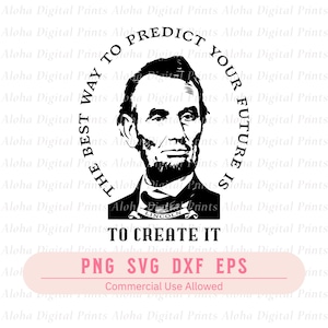 Abraham Lincoln SVG PNG, Abe Lincoln SVG, 5 Dollar Bill Lincoln, American Pride, Patriotic svg for shirts, Presidents Day Craft, 4th of July