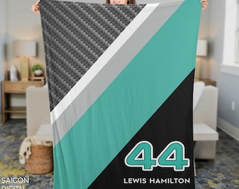 Formula 1 Lewis Hamilton Fleece Blanket