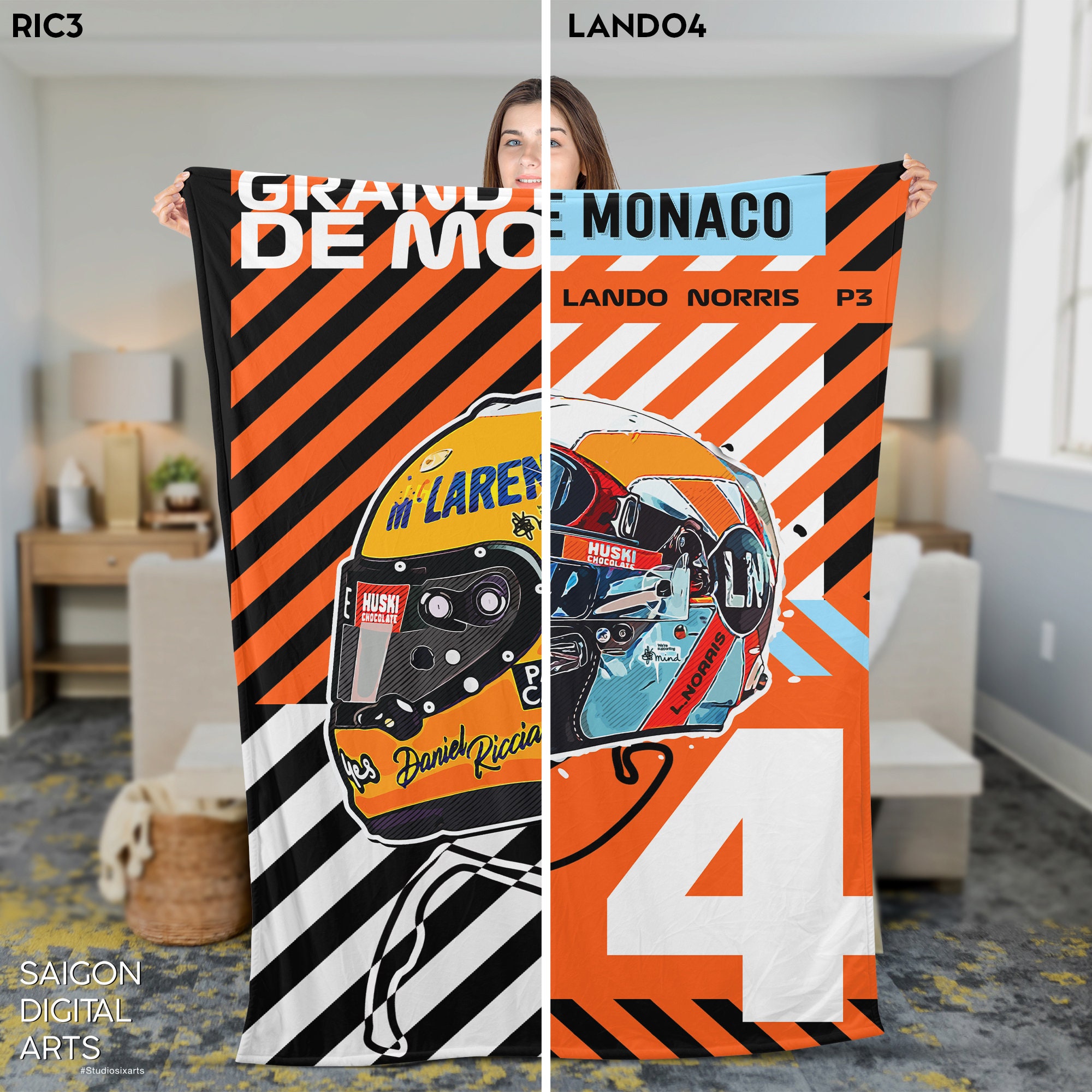 Formula 1 Blankets Lando Norris Ricciardo F1 Blanket Etsy