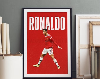 Cristiano Ronaldo Poster: Soccer Fan Art Print