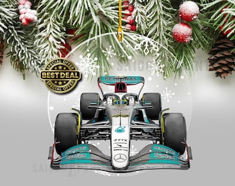 Lewis Hamilton F1 Racing Christmas Ornament, Acrylic Tree Decor