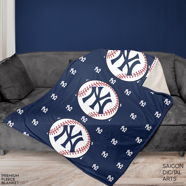 SaigonArtPrints Yankees Baseball Blanket - Thumbnail 3