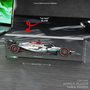 F1 Racing Gifts for Charles Leclerc Ferrari Team Fan Clear Acrylic Plaque Table Topper 08in Thick zdjęcie 4