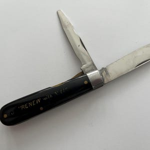 Unknown Maker Electricians Pocket Knife "Renew with N.U."