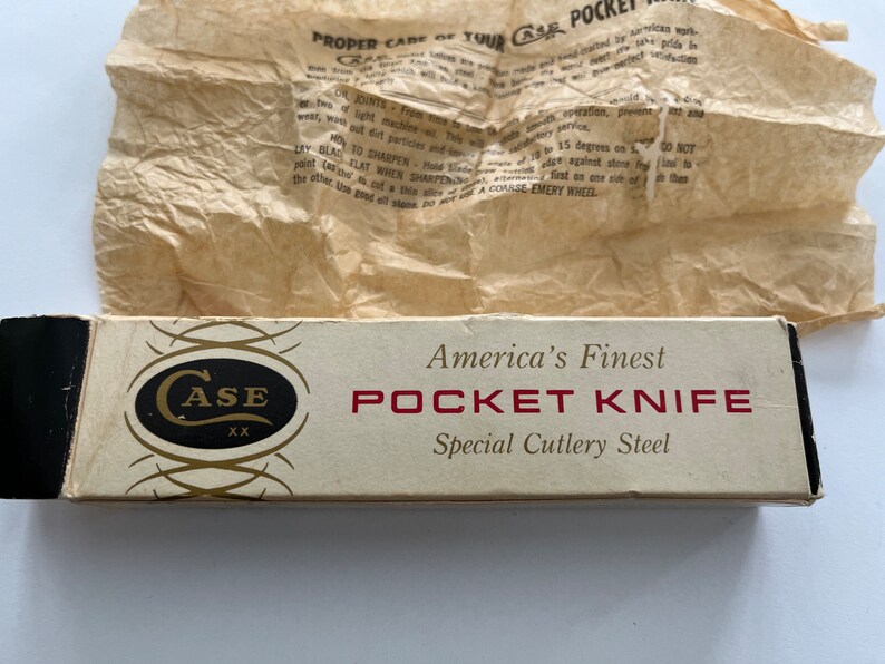 Case Pocket Knife Box and Paperwork Etsy