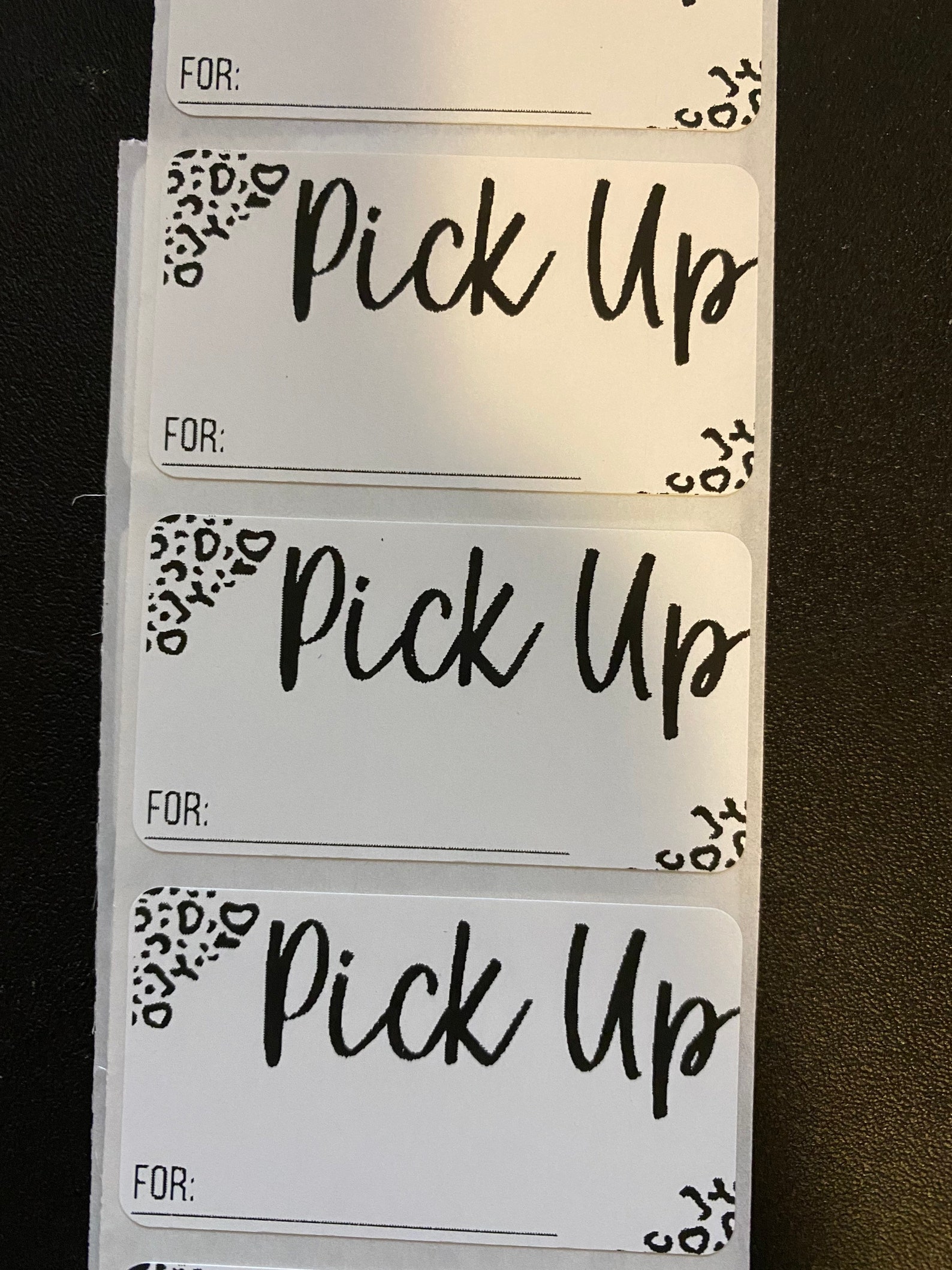 Local Pick up Sticker Leopard Print Pick up Sticker Small Etsy