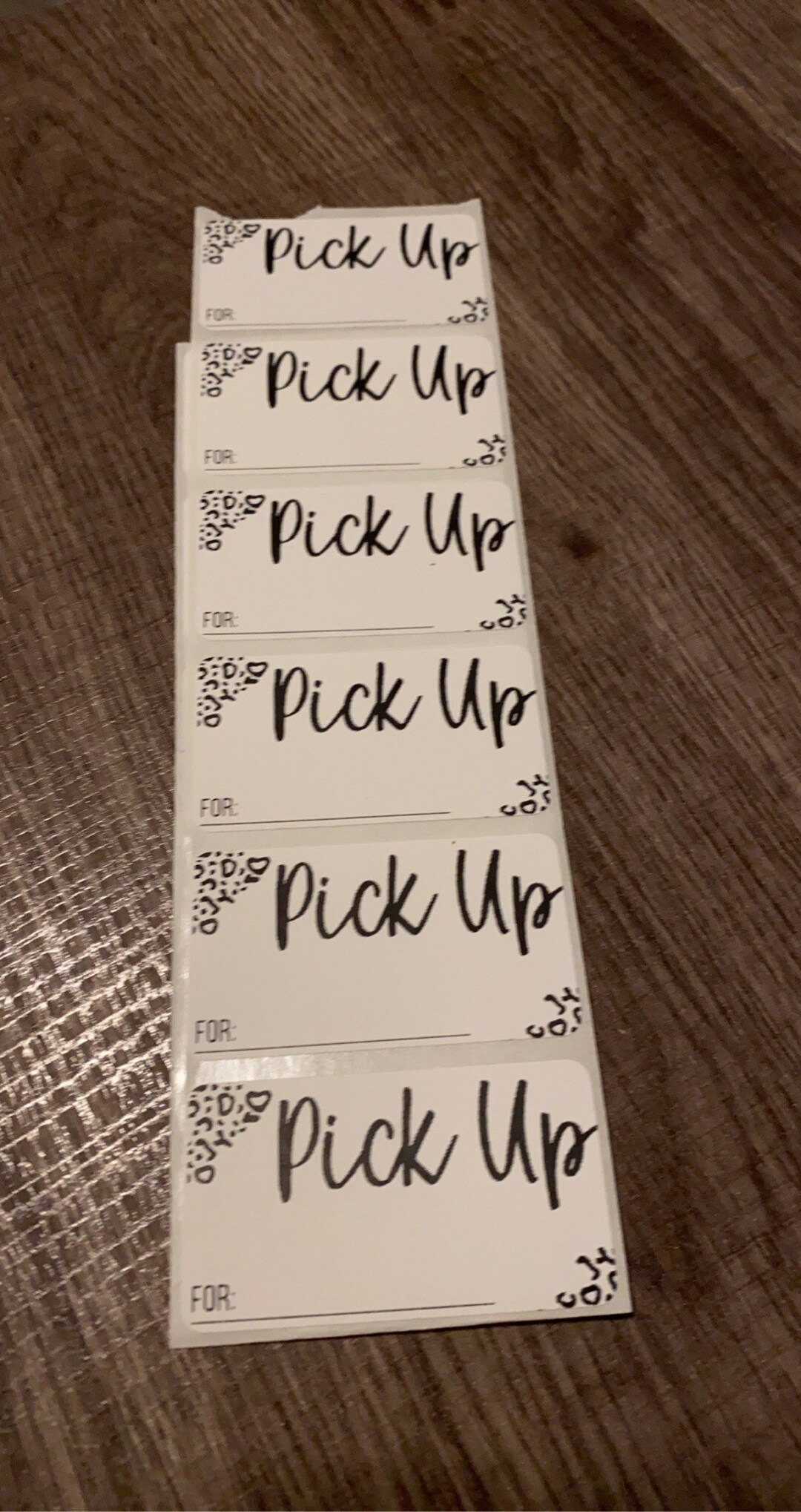 Local Pick up Sticker Leopard Print Pick up Sticker Small Etsy