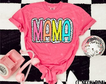 Mama Dalmatian Dots Tee - Mom Life Graphic Shirt