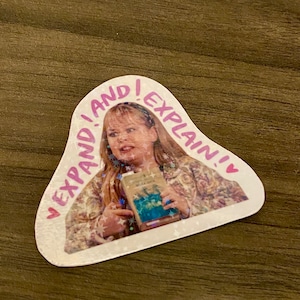 Claire Derry Girls Quote Sticker- Sparkly/Glitter! || Waterproof Holographic Sticker || Laptop Sticker || Water bottle sticker