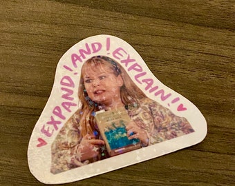 Claire Derry Girls Quote Sticker- Sparkly/Glitter! || Waterproof Holographic Sticker || Laptop Sticker || Water bottle sticker