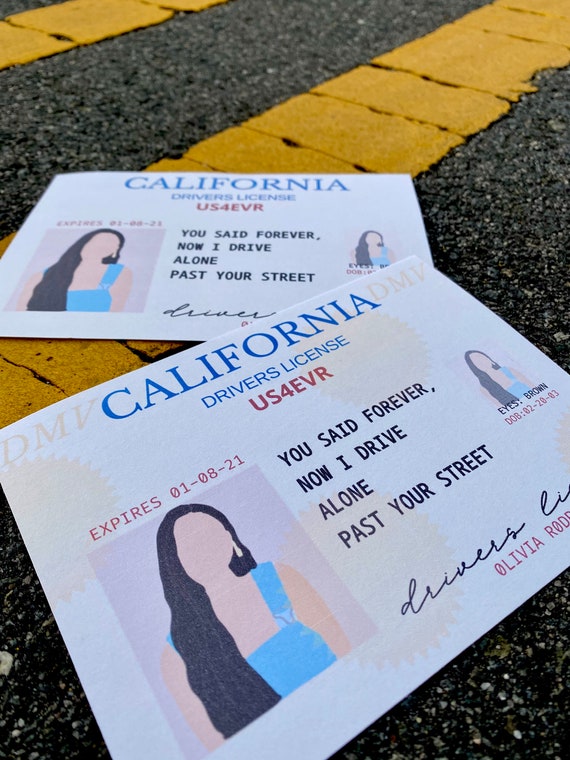 Digital Download Drivers License Olivia Rodrigo Printable Digital
