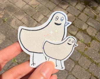 Duck Drawing Mr. Hayward The Other Bennet Sister Sticker- Sparkly/Glitter! || Waterproof Sticker || Laptop Sticker ||Tom Hayward