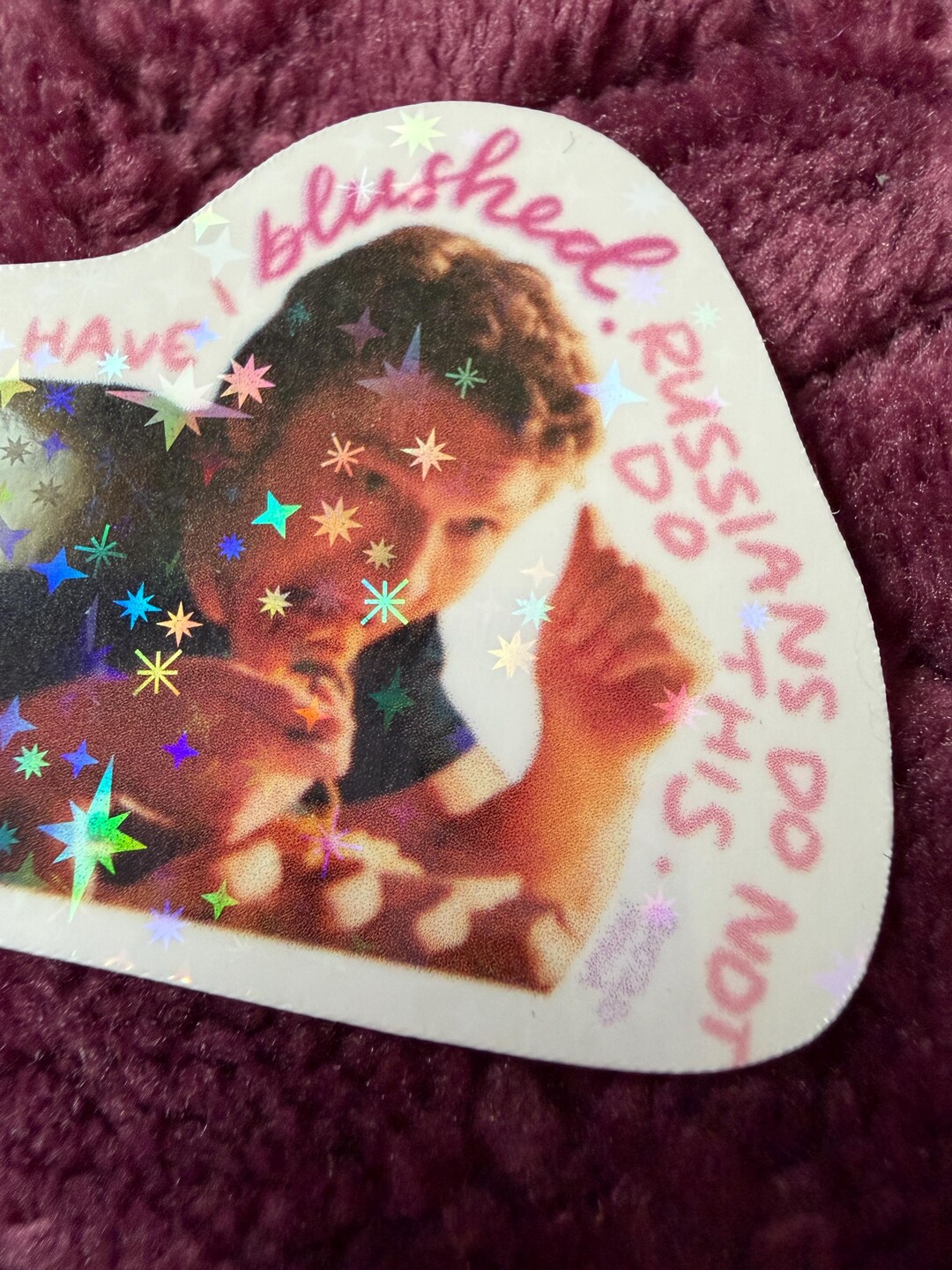 Ilya Heated Rivalry Sticker || Waterproof Holographic Sparkly Sticker ...