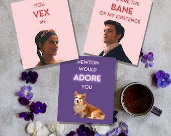 Bridgerton Season 2 and Season 1 Valentines