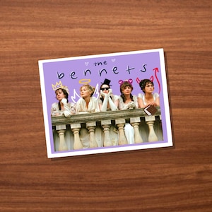 Pride and Prejudice The Bennet Sisters Sticker- Sparkly/Glitter! || Waterproof Sticker || Laptop Sticker ||Water bottle sticker||Holographic