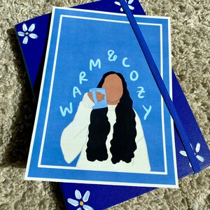 Download Winter Print/Postkarte: Warm& Cozy, Brown Girl Magic