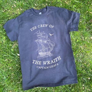 Captain Inej Ghafa The Wraith Tshirt | Six of Crows | Pirate Ship Shadow and Bone Shirt | Free Shipping