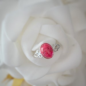 Wedding Flower Preservation Ring - Keepsake, Bouquet, Buttonhole, Gift, Jewellery, Sterling Silver, Petals, Special Occasion, Memory