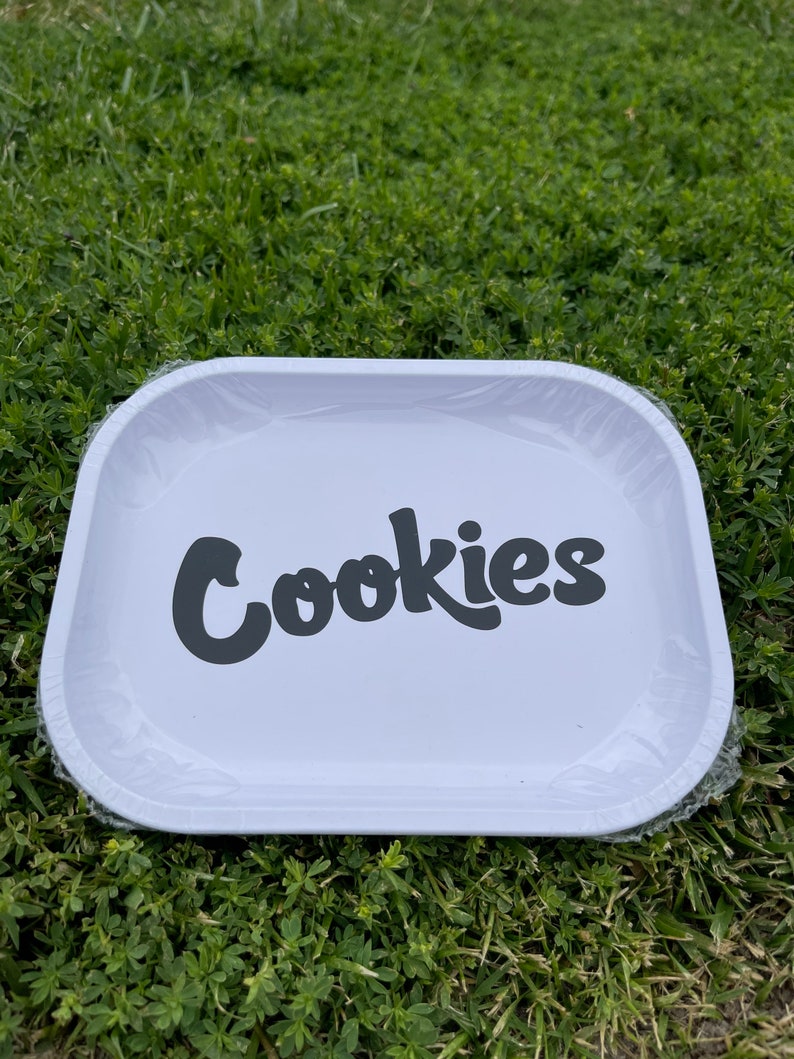 White Cookies Rolling tray Rolling tray Metal rolling tray Etsy