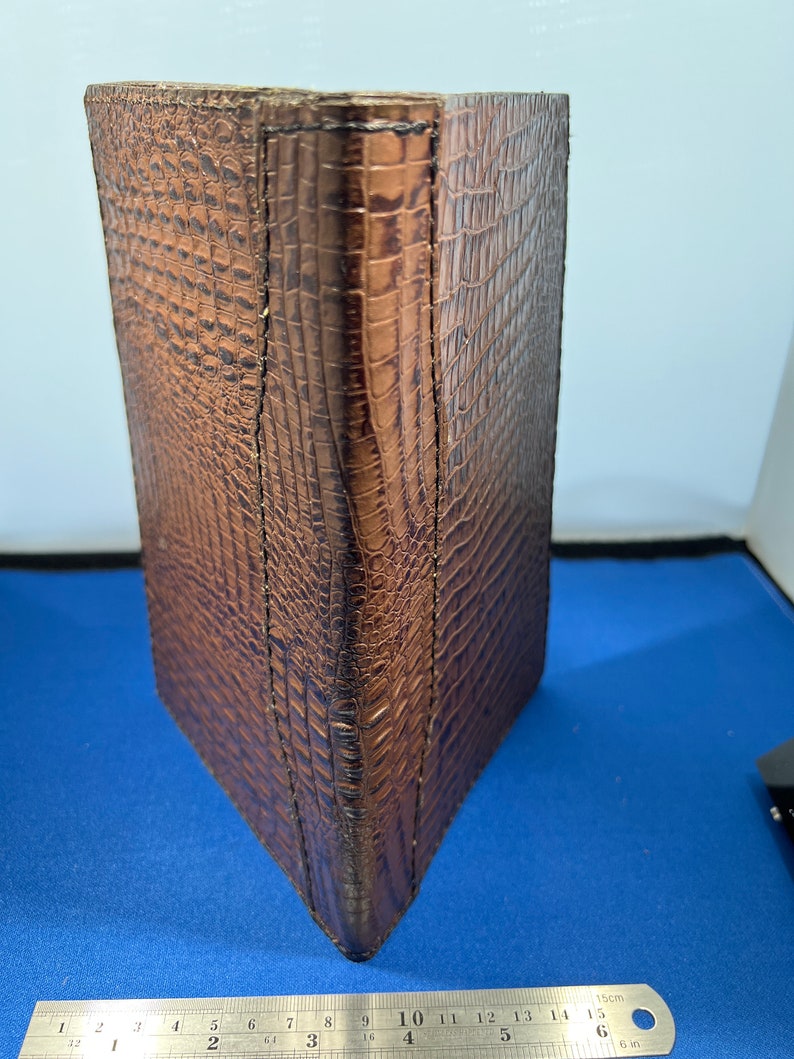 Junior Legal Pad Holder Italian Leather Crocodile Pattern in Etsy