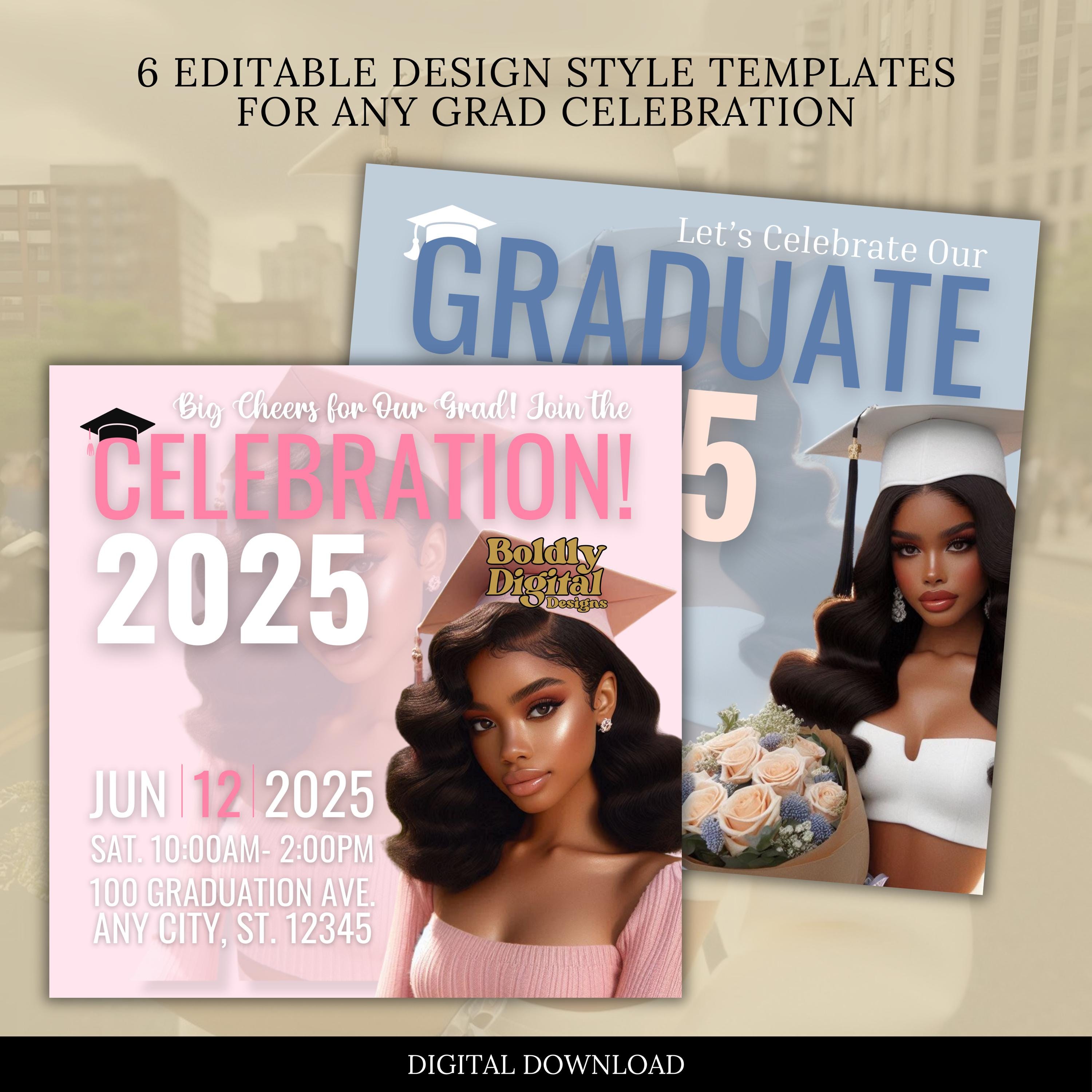 Graduate Celebration Flyer, Graduation Party Invite, Grad Mobile ...