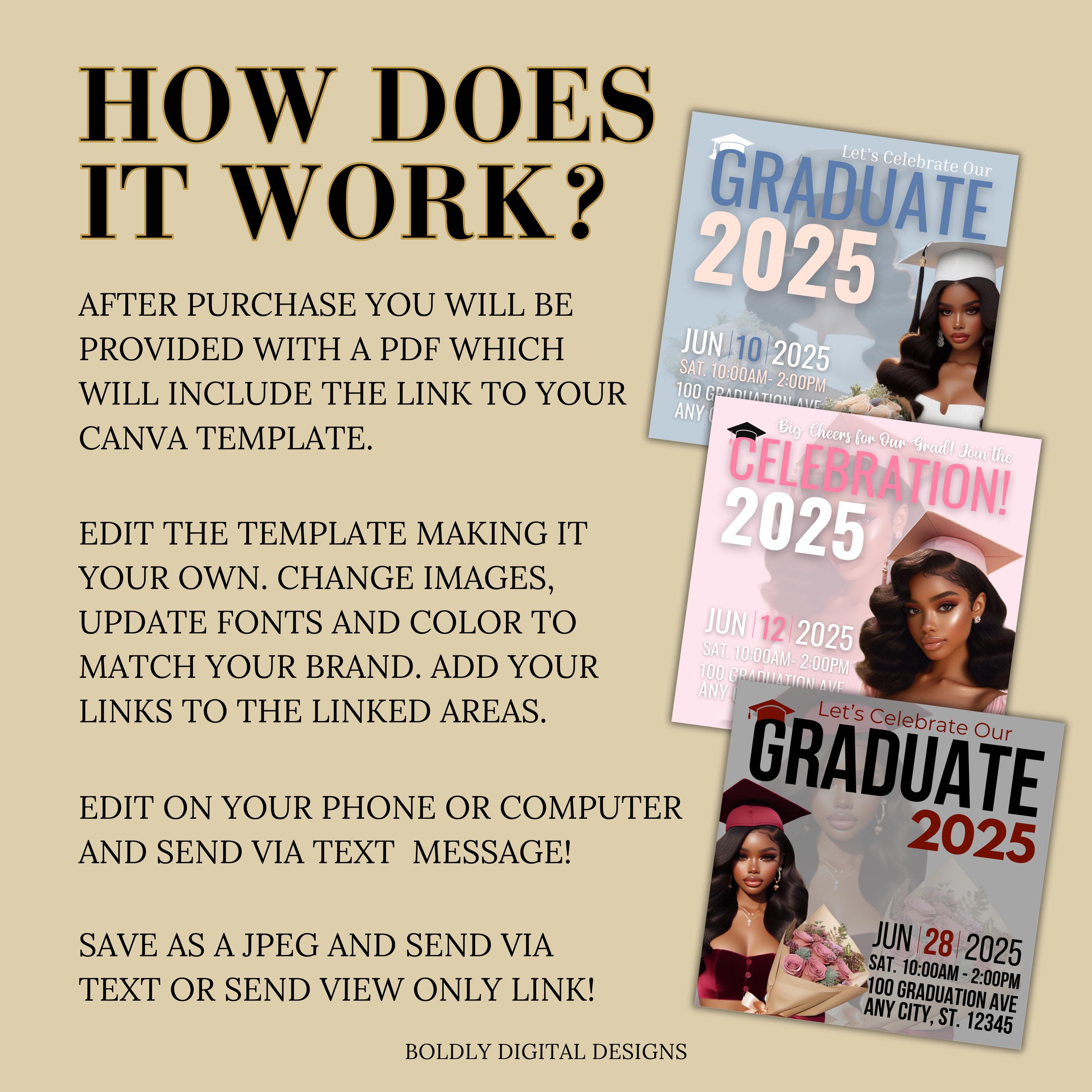 Graduate Celebration Flyer, Graduation Party Invite, Grad Mobile ...
