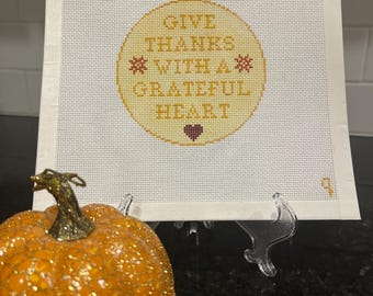 Give Thanks Needlepoint Canvas