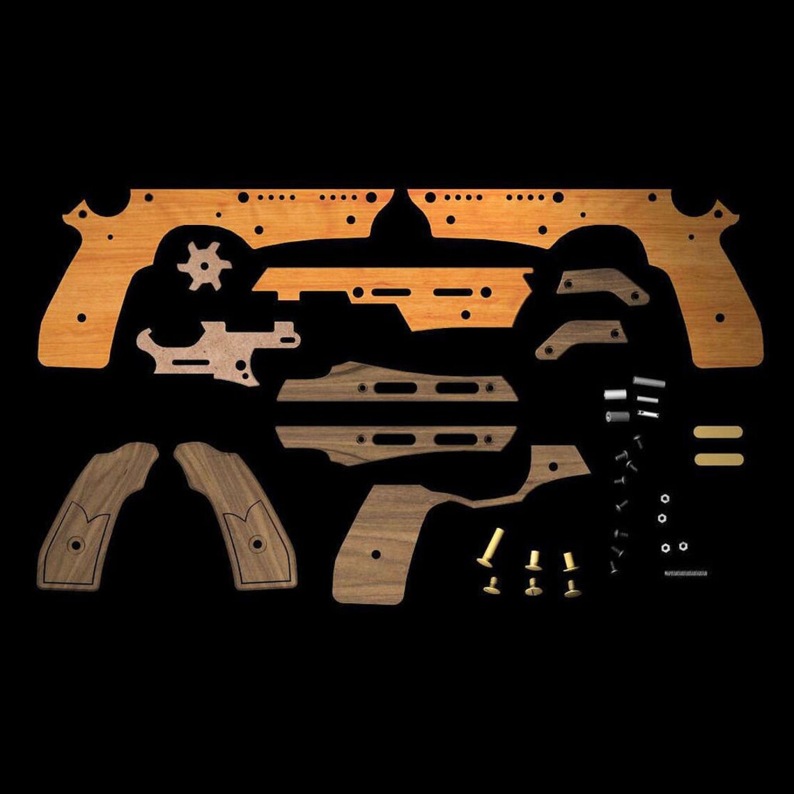 Rubber Band Gun Plan pattern cutting Laser Cut instant Etsy