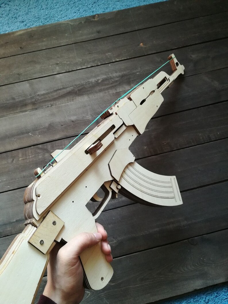 Rubber Band Gun Plan PDF Laser Cut instant download plan Etsy