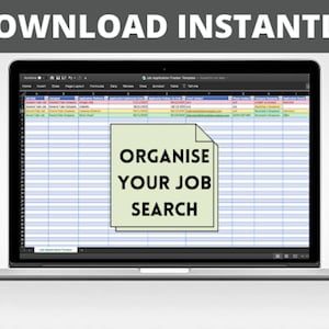Job Application Tracker Template (Excel Spreadsheet | Instant Digital Download)