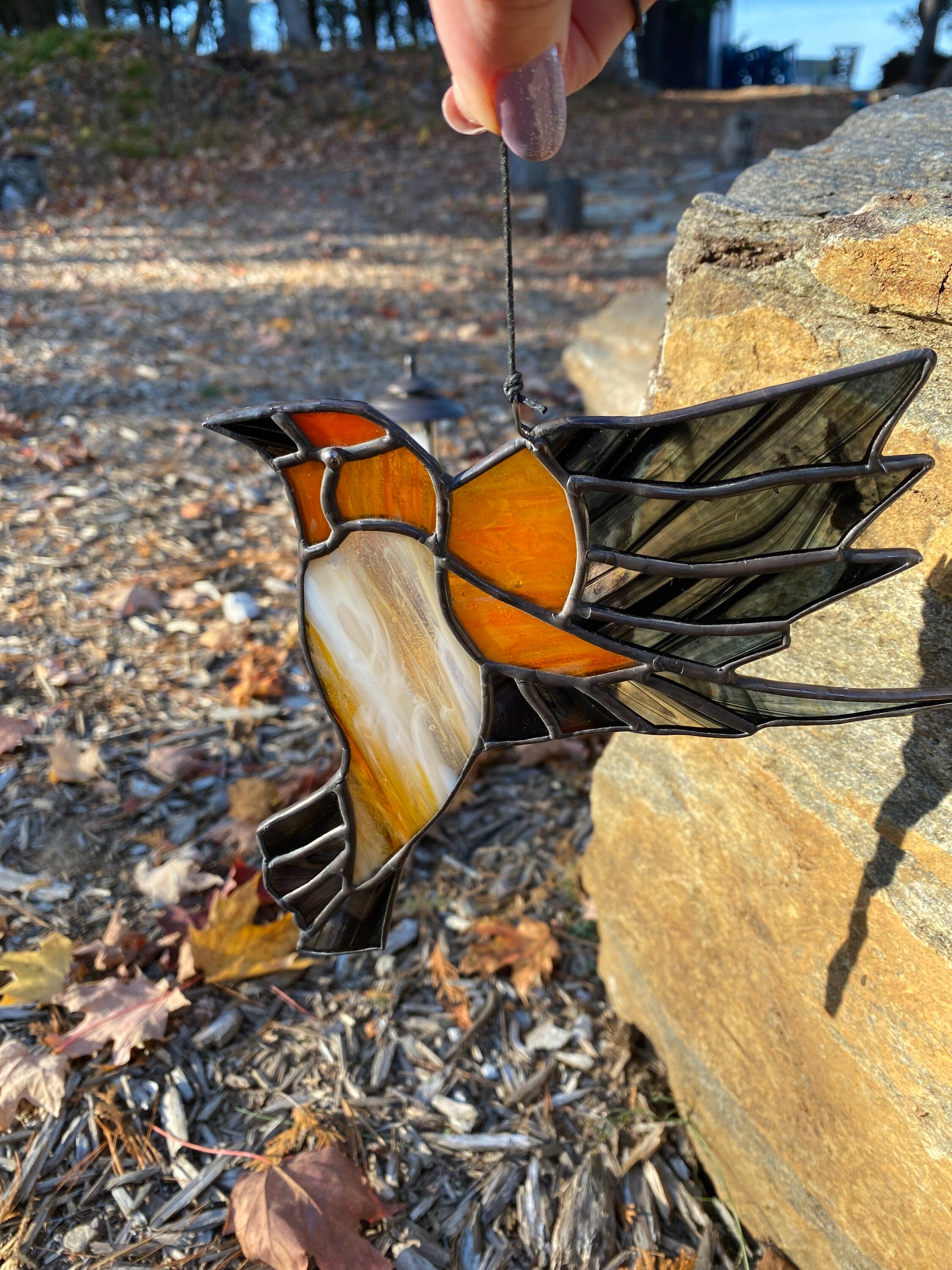 Oriole Robin Stained Glass PATTERN. BIRD Stained Glass - Etsy