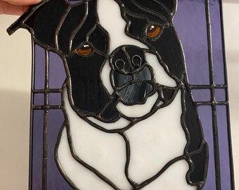 Custom Pet Portrait Stained Glass Pattern, Vinyl or Paper or Digital (SVG, PNG, JPEG)