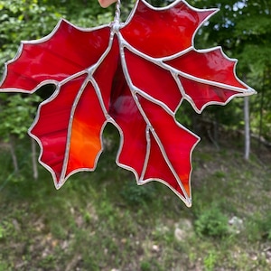 Ahornblatt EDELSTAHL MUSTER Herbstdekor Ahornsirup Herbstfarben
