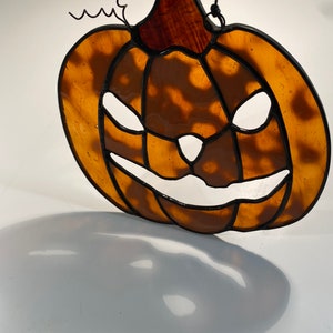Patrón de vitrales Calabaza de Halloween Otoño Decora tus ventanas PATRÓN DE VITRAL. Descarga digital de vitrales DIY