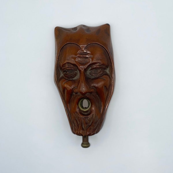 Unusual Carved Devil Head Cigar Cutter