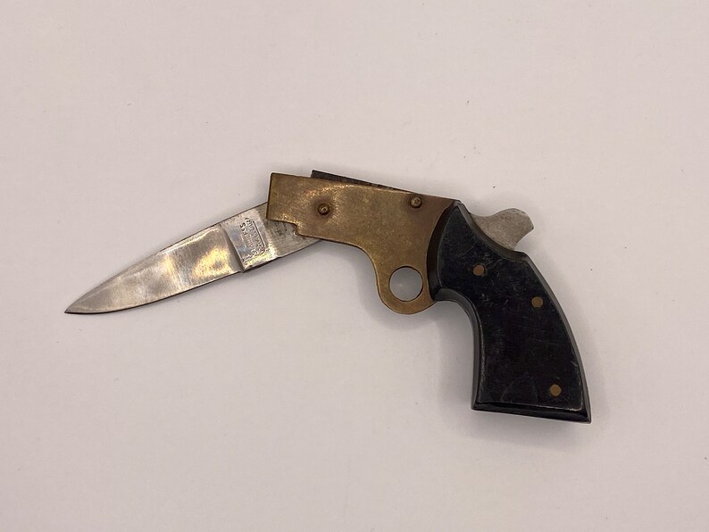 Unusual Vintage Gunshaped Cigar Cutter & Pocket Knife Etsy