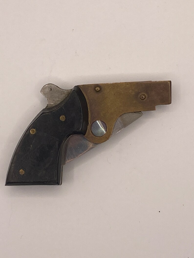 Unusual Vintage Gunshaped Cigar Cutter & Pocket Knife Etsy