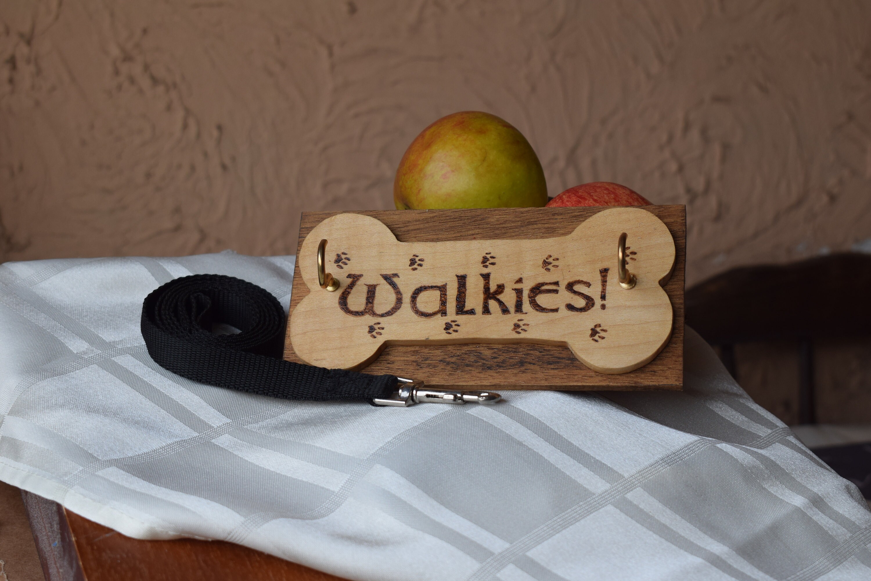 Handmade Wooden dog lead holder Etsy