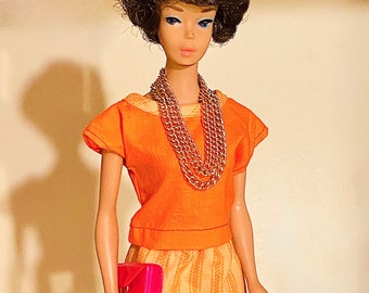 1966 Bubble Head Barbie Black Hair Bubble Head Etsy