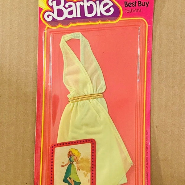 1980 Superstar Barbie Christie PJ Best Buy Fashion 1464 Variation Dress NRFP