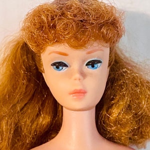 Beautiful Vintage 1962 Titian Redhead Ponytail Barbie Fashion Model Doll 850 Mattel Japan
