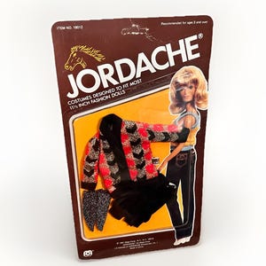 Rare 1981 Superstar Barbie Christie PJ Jordache Fashion Mego Cher Madame Butterfly Print NRFP