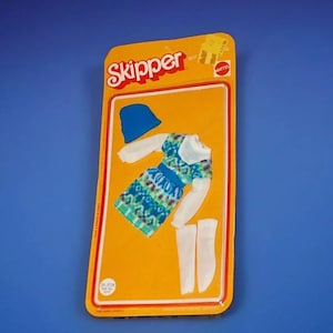 Vintage 1977 Superstar Barbie Skipper Best Buy Fashion 9708 Rare Knit Variation NRFP