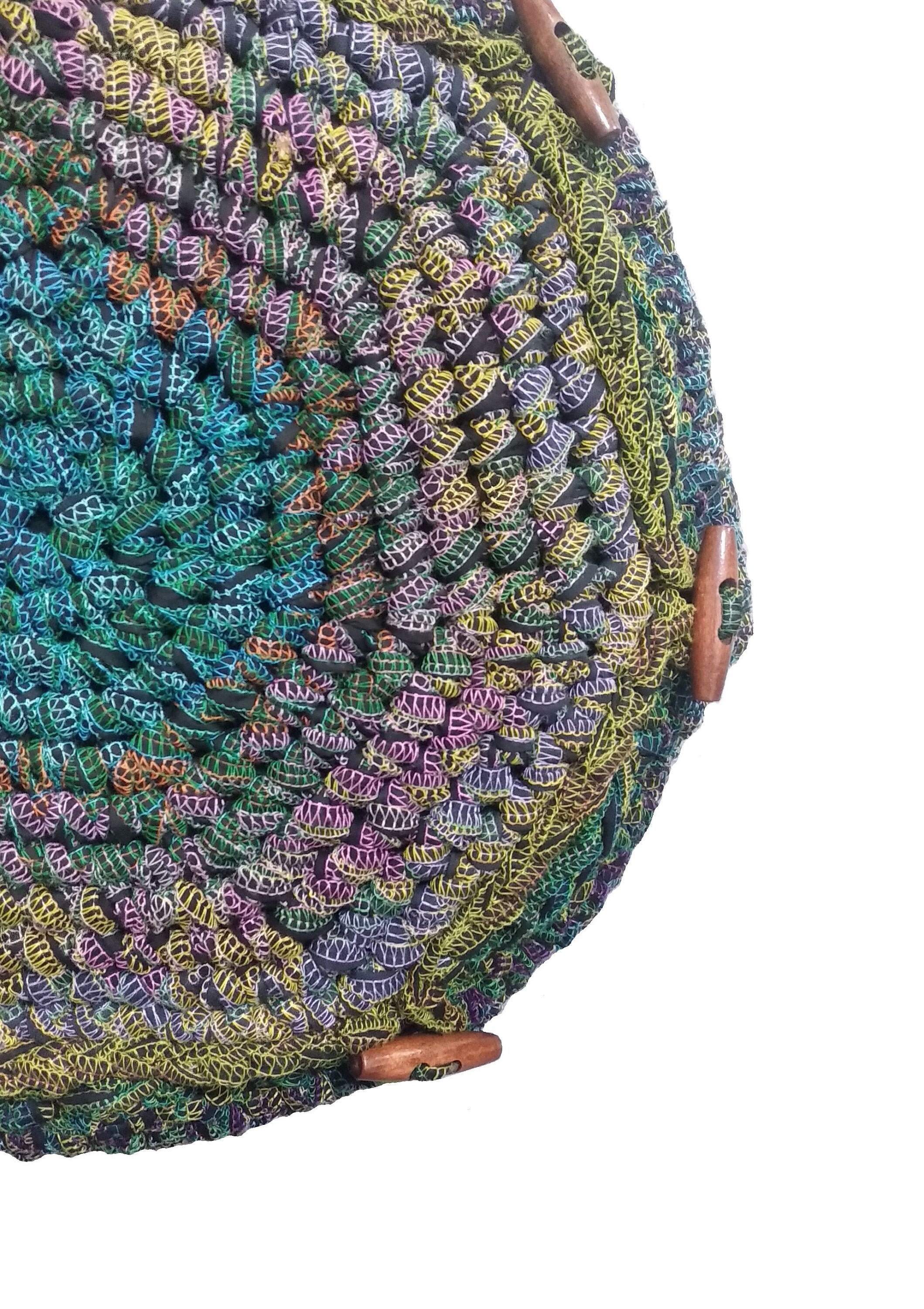 Crochet meditation pillow. Buckwheat cushion. Yoga pouf. Round Etsy