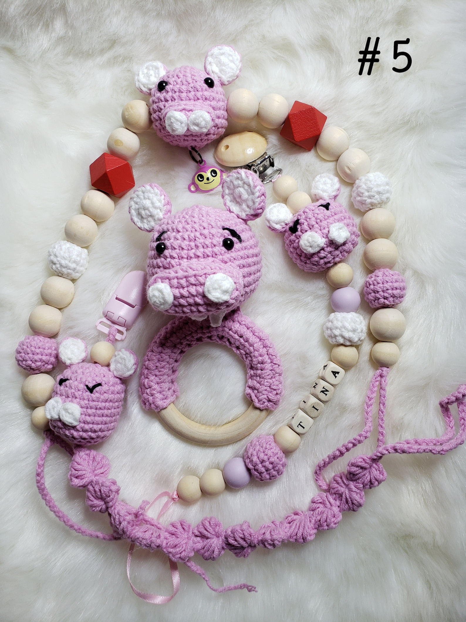 Crochet handmade baby rattles boys girls Etsy