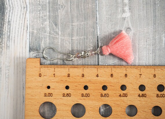 15 Mm Stitch Markers for Knitting / Metal Snag Free Stitch Counter Set of  10 