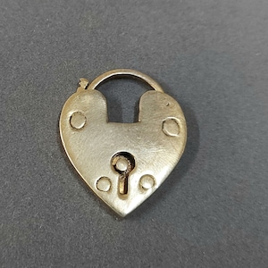 Gold Filled Padlock Clasps, Handmade Jewelry, Findings, Gold Filled Jewelry, Necklace Connector, Openable Clasps, Big Heart Shape Lock