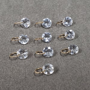 14k Gold Aquamarine Drilled Round Charm, Faceted Stone, Easy To Use In Necklaces, Gold Jewelry, Best Gift, Price Per Piece, Round Gemstone